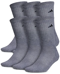 adidas Men's Cushioned Athletic 6-Pack Crew Socks