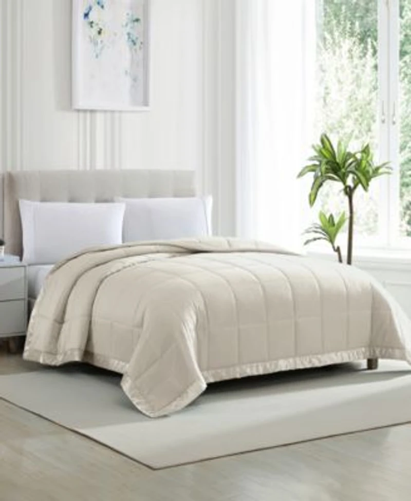 Royal Luxe Classic White Down Light Warmth Microfiber Blankets Exclusively At Macys