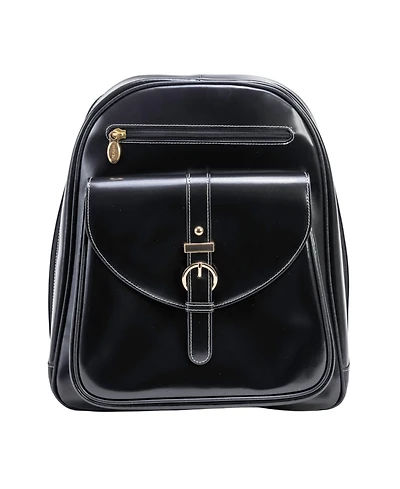 McKlein Moline Leather Business Laptop Tablet Backpack