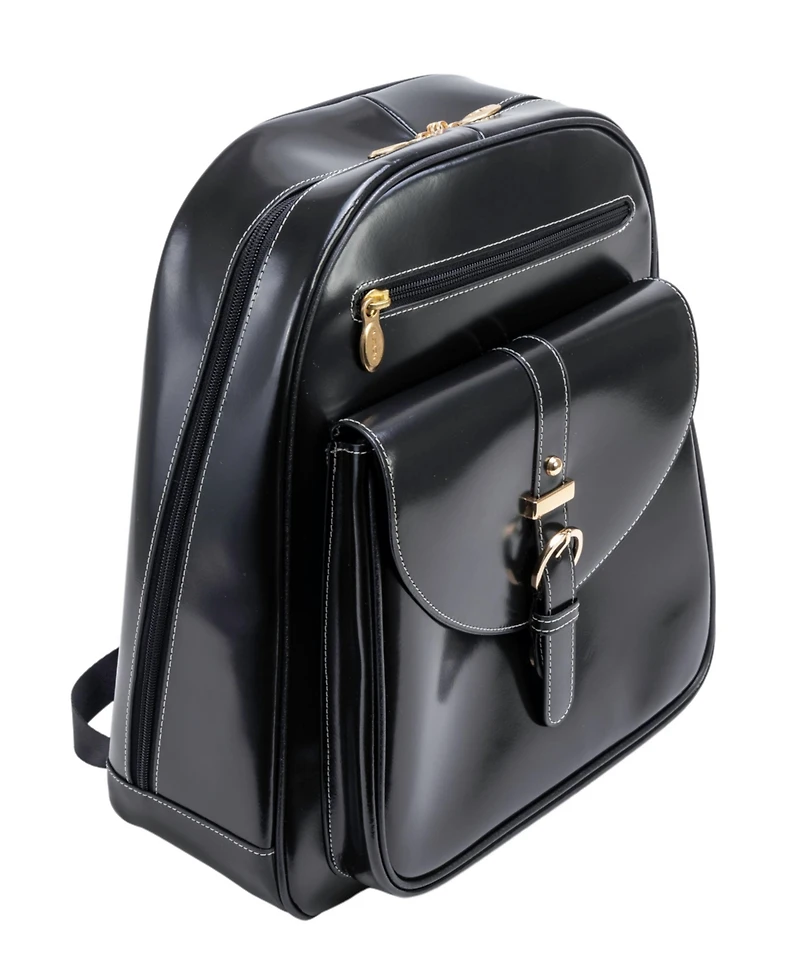 McKlein Moline Leather Business Laptop Tablet Backpack