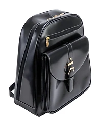 McKlein Moline Leather Business Laptop Tablet Backpack