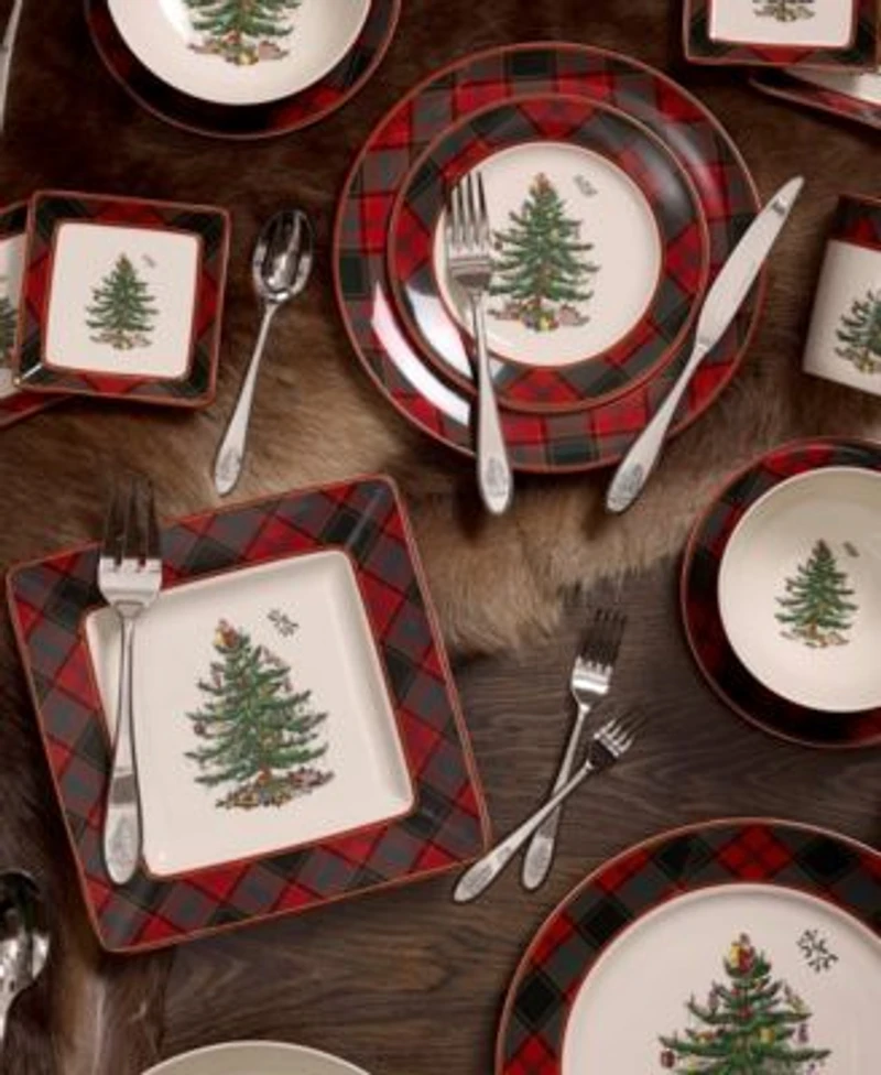 Spode Christmas Tree Tartan Dinnerware Collection
