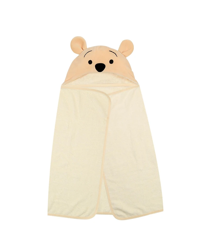 Lambs & Ivy Baby Disney Winnie the Pooh Tan Cotton Hooded Bath Towel
