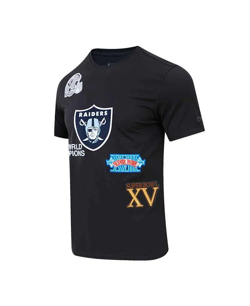 Men's Pro Standard Black Las Vegas Raiders Championship T-shirt