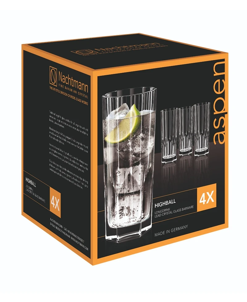 Nachtmann Aspen Longdrink Glass, Set of 4 Dnu