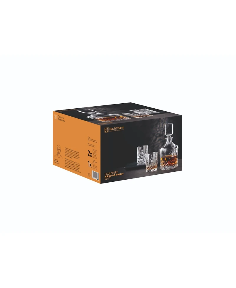 Nachtmann Sculpture Whiskey Set, 3 Piece