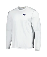 Men's Tommy Bahama White Dallas Cowboys Laces Out Billboard Long Sleeve T-shirt