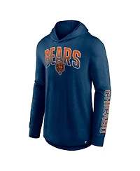 Men's Fanatics Navy Chicago Bears Front Runner Pullover Hoodie