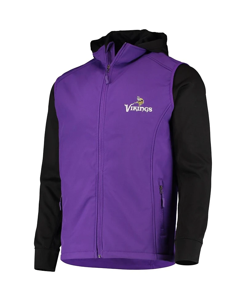 Men's Dunbrooke Purple, Black Minnesota Vikings Alpha Full-Zip Jacket