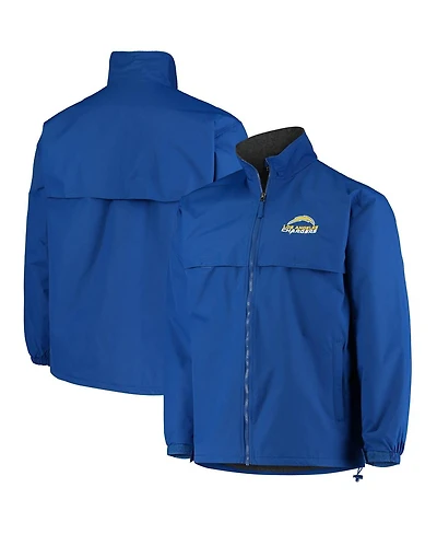 Men's Dunbrooke Royal Los Angeles Chargers Triumph Fleece Full-Zip Jacket