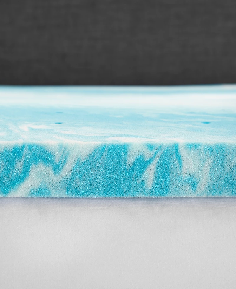 Closeout! ProSleep Cooling Gel Swirl 2" Memory Foam Mattress Topper, Queen