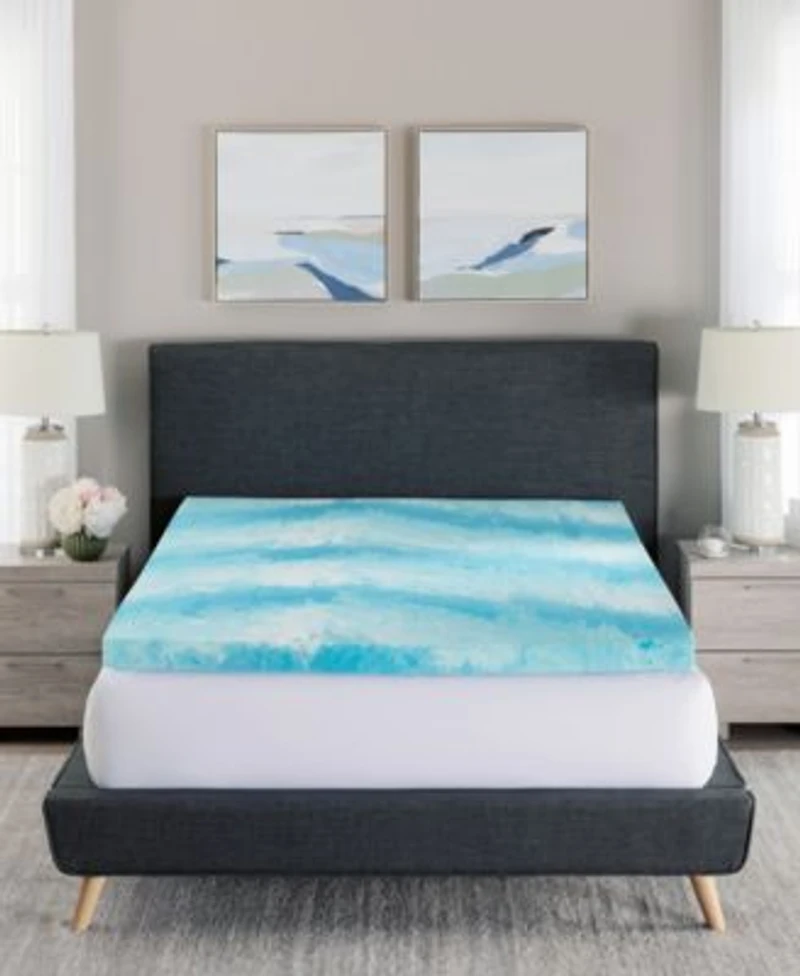 Prosleep Cooling Gel Swirl 3 Memory Foam Mattress Toppers