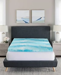 Prosleep Cooling Gel Swirl 3 Memory Foam Mattress Toppers