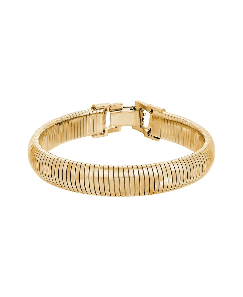 2028 Gold Tone Copra Stretch Clasp Bracelet