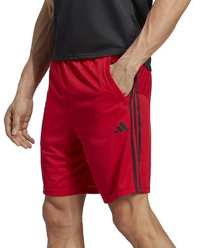adidas Men's Train Essentials Classic-Fit Aeroready 3-Stripes 10" Training Shorts