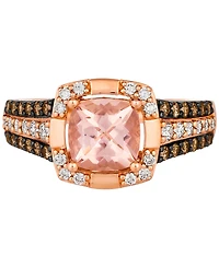 Le Vian Peach Morganite (1-1/4 ct. t.w.) & Diamond (1/2 ct. t.w.) Ring in 14k Rose Gold