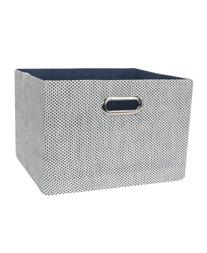 Lambs & Ivy Blue Foldable/Collapsible Storage Bin/Basket Organizer with Handles