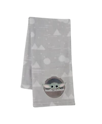 Lambs & Ivy Star Wars Mandalorian The Child/Baby Yoda Gray Fleece Baby Blanket