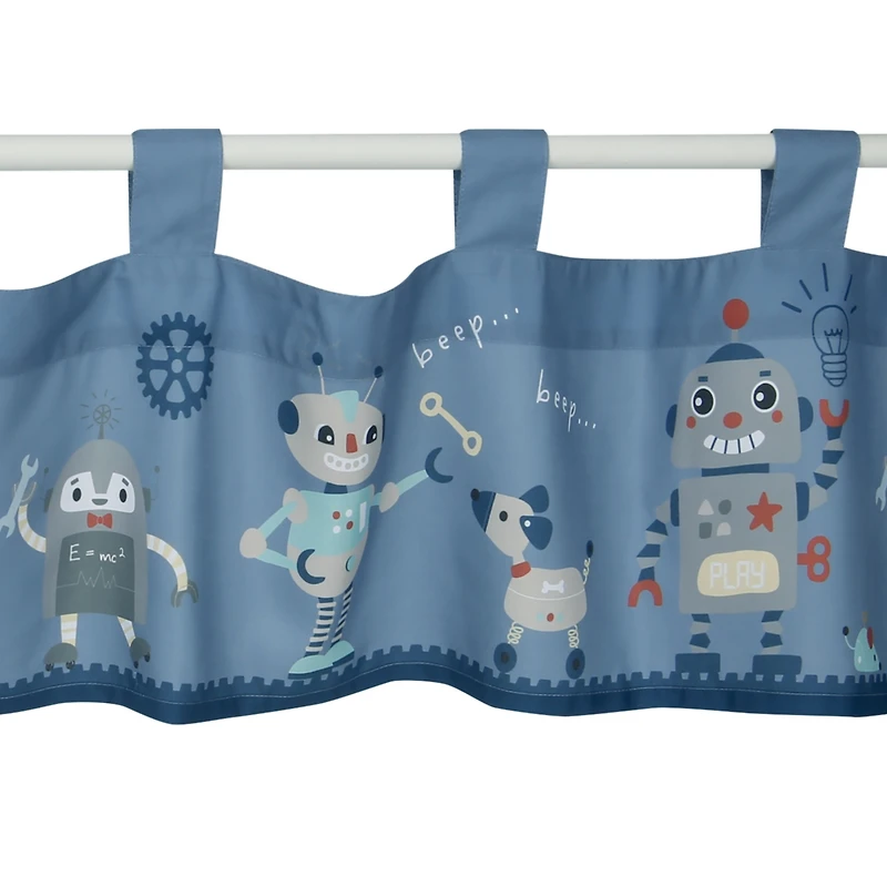 Bedtime Originals Robbie Robot Nursery/Child Window Valance