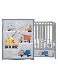 Bedtime Originals Construction Zone 3-Piece Trucks Nursery Baby Crib Bedding Set