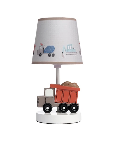 Bedtime Originals Construction Zone Truck Nursery Lamp with Shade & Bulb
