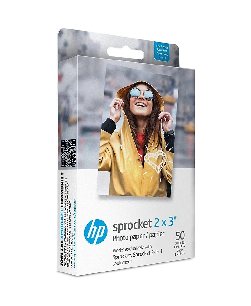 Hp Sprocket 2x3” Premium Zink Sticky Back Photo Paper