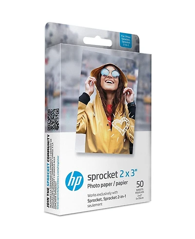 Hp Sprocket 2x3” Premium Zink Sticky Back Photo Paper