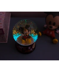 Disney Mickey Mouse Light-Up Snow Globe with Swirling Glitter Display Piece Decoration | Home Decor for Kids Room Essentials | Precious Keepsake, Cute