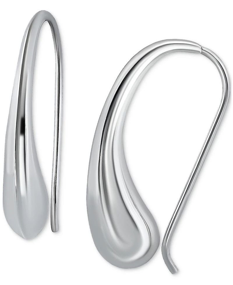 Giani Bernini Polished Teardrop Threader Earrings, Created for Macy's