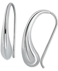 Giani Bernini Polished Teardrop Threader Earrings, Created for Macy's