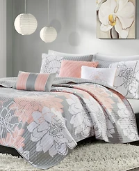 Madison Park Lola Reversible 6-Pc. Quilt Set, Full/Queen