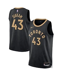 Men's and Women's Nike Pascal Siakam Black Toronto Raptors 2022/23 Swingman Jersey - City Edition