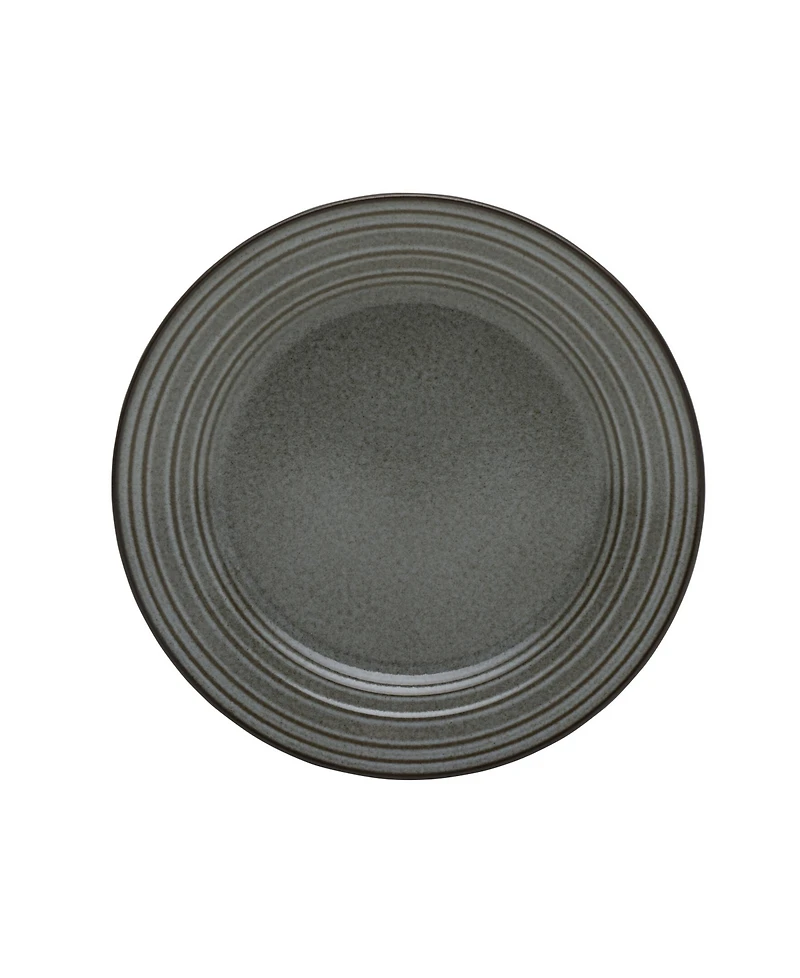 Mikasa Swirl Graphite 16 Piece Dinnerware Set, Service for 4