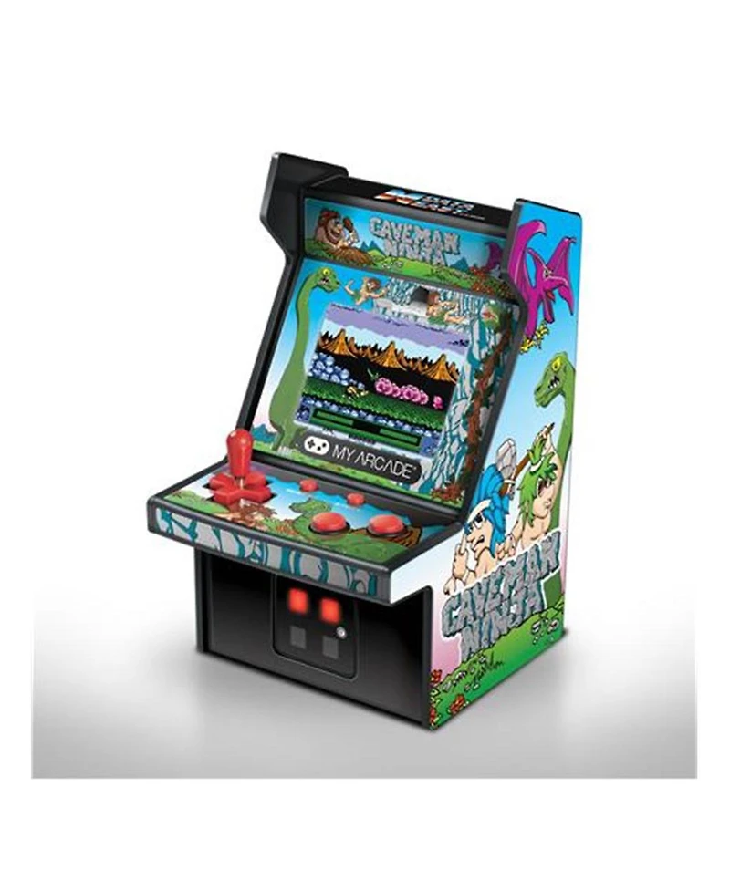 DreamGear Dg-dgunl-3218 6 in. Collectible Retro Caveman Ninja Micro Machine Cabinet, Gray