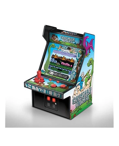 DreamGear Dg-dgunl-3218 6 in. Collectible Retro Caveman Ninja Micro Machine Cabinet, Gray