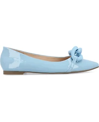 Journee Collection Women's Clareene Chain Pointed Toe Flats