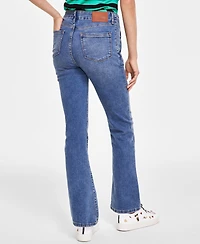 Karl Lagerfeld Paris Women's Sailor Flared-Leg Jeans