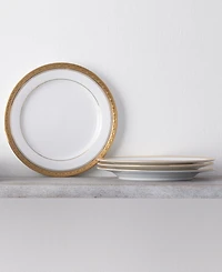 Noritake Crestwood Gold Set of 4 Salad Plates, Service For 4