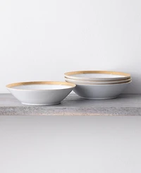 Noritake Crestwood Gold Set of 4 Soup Bowls, Service For 4