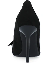 Journee Collection Women's Marcie Rhinestone Bow Pumps