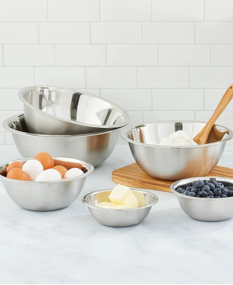 JoyJolt Stainless Steel Mixing Bowl, Set of 6