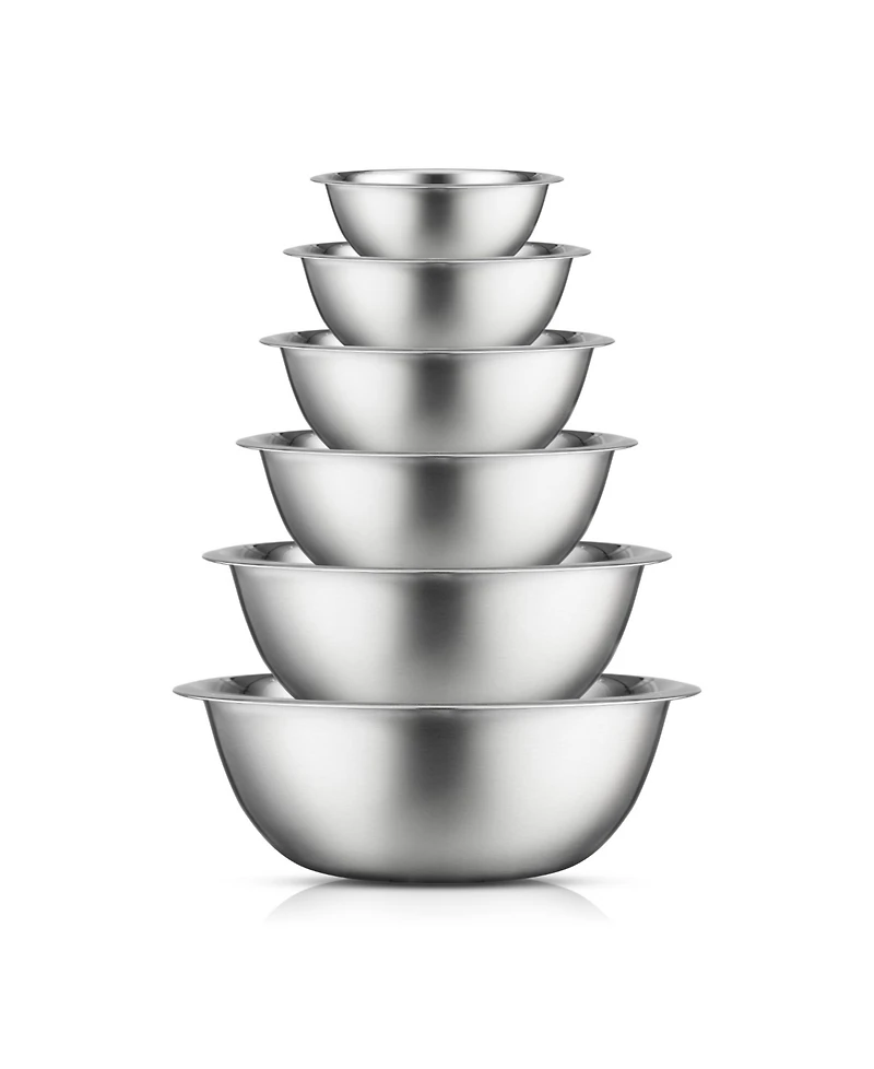 JoyJolt Stainless Steel Mixing Bowl, Set of 6