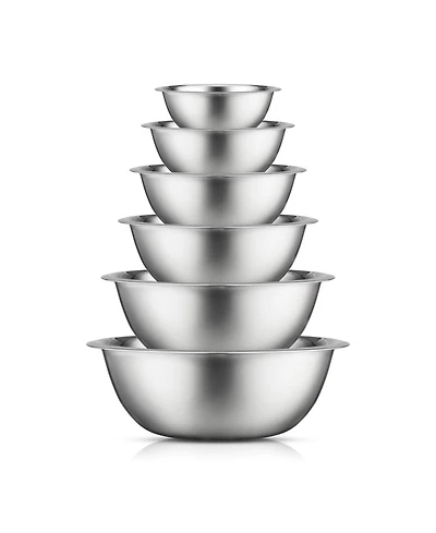 JoyJolt Stainless Steel Mixing Bowl, Set of 6