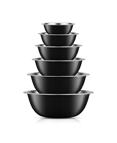 JoyJolt Stainless Steel Mixing Bowl, Set of 6
