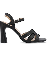 Journee Collection Women's Gibssen Square Toe Fisherman Sandals