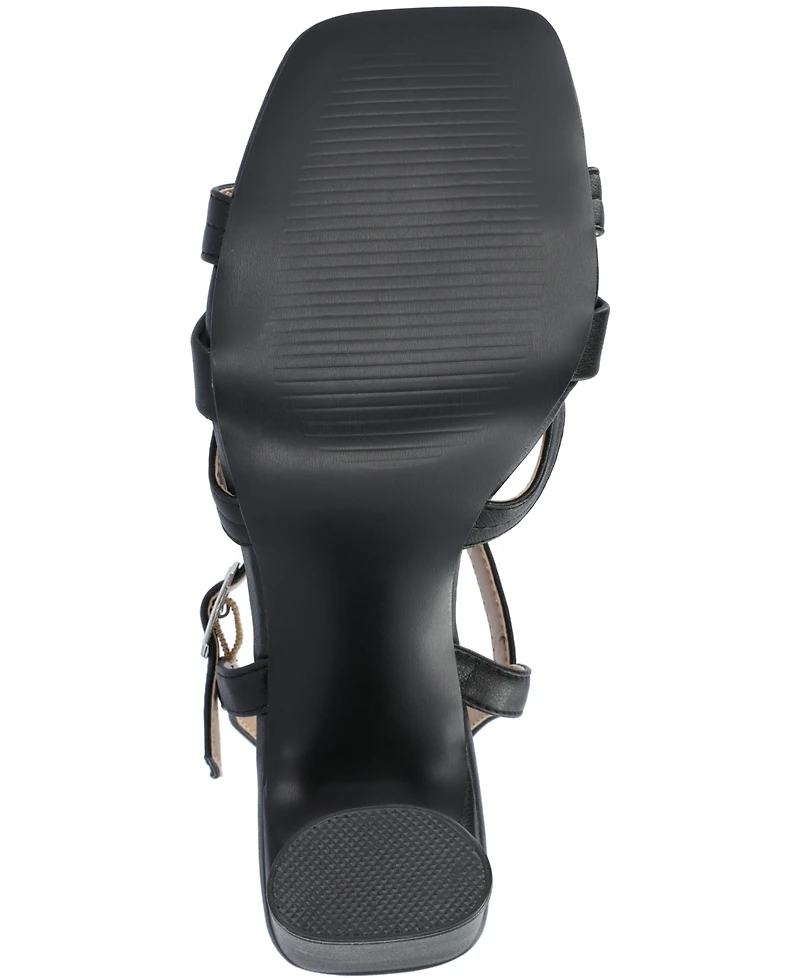 Journee Collection Women's Gibssen Square Toe Fisherman Sandals