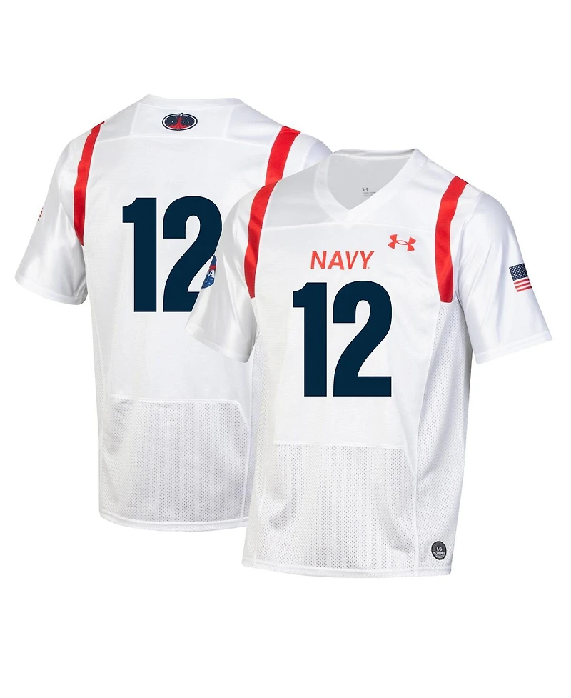 Big Boys and Girls Under Armour White Navy Midshipmen 2022 Special Games Replica Jersey