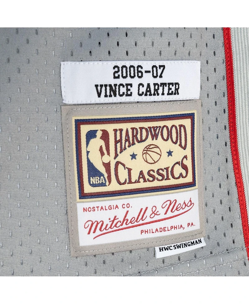 Men's Mitchell & Ness Vince Carter Navy, Gray New Jersey Nets Hardwood Classics 2006-07 Split Swingman Jersey