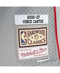 Men's Mitchell & Ness Vince Carter Navy, Gray New Jersey Nets Hardwood Classics 2006-07 Split Swingman Jersey