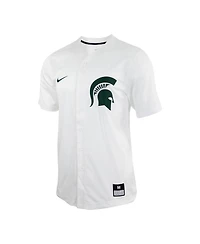 Men's Nike White Michigan State Spartans Replica Baseball Jersey
